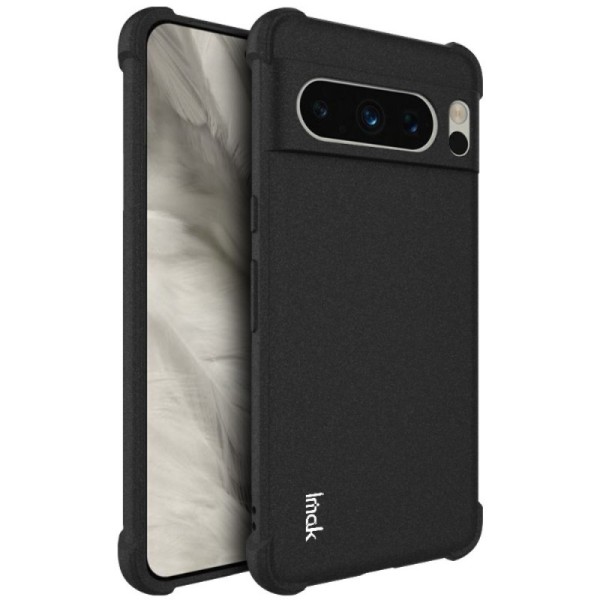 „Imak“ pastiprinātas aizsardzības cieta silikona (TPU) apvalks - melns (Pixel 8 Pro)