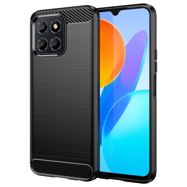 Твердый силиконовый чехол „Carbon“ (TPU) - черный (Honor X6)