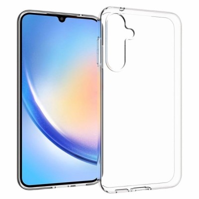 Твердый силиконовый чехол (TPU) для Samsung Galaxy S23 FE (Fan Edition), прозрачный | Vacins.lv