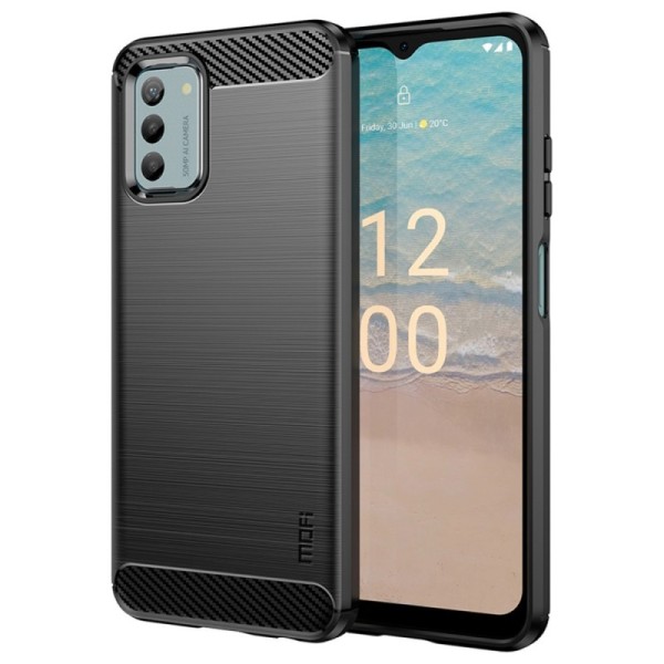 „Mofi“ Carbon твердый силиконовый чехол (TPU) - черный (Nokia G42)