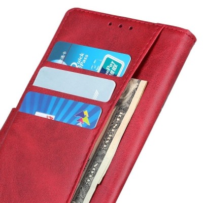 Xiaomi Redmi Note 8T открываемый красный кожаный чехол - книжка | Vacins.lv