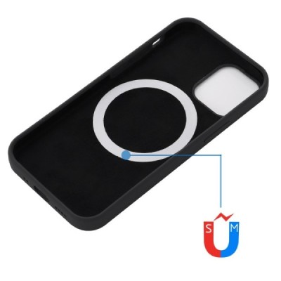 Apple iPhone 12 и Apple iPhone 12 Pro Shell MagSafe твердый силиконовый красный чёрный из TPU | Vacins.lv