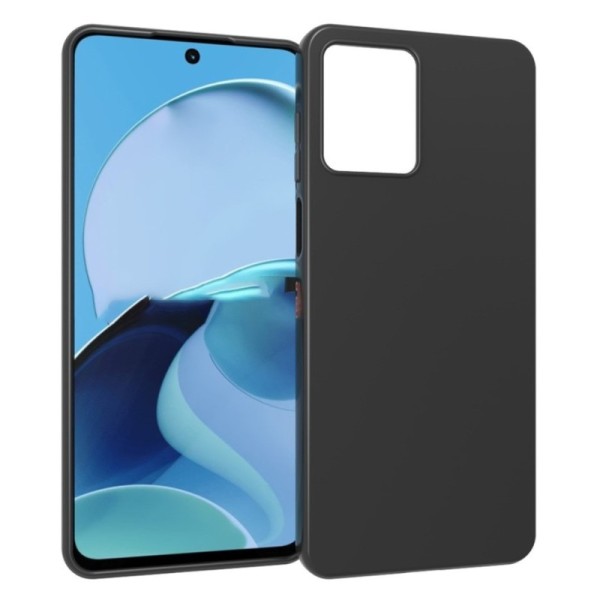 Cieta silikona (TPU) apvalks - melns (Moto G14)