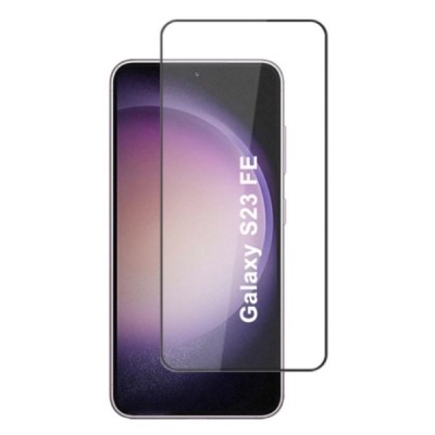 Samsung Galaxy S23 FE (Fan Edition) „Mocolo“ 2.5D Tempered Glass melns ekrāna aizsargstikls | Vacins.lv