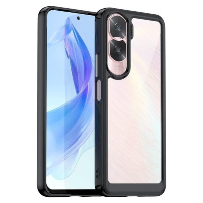 Huawei Honor 90 Lite (X50i) „Fashion“ dzidrs apmales melnā krāsā apvalks | Vacins.lv