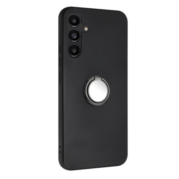 Твердый силиконовый чехол „Kickstand“ (TPU) - чёрный (Galaxy S23 FE)