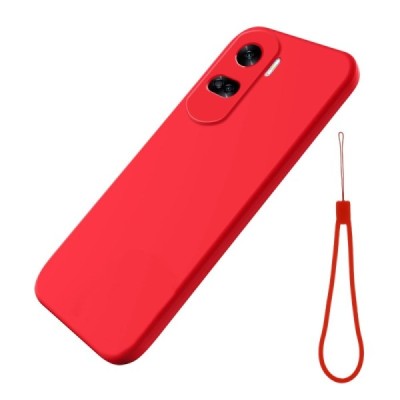 Huawei Honor 90 Lite (X50i) „Shell“ cieta silikona (TPU) sarkans apvalks | vacins.lv
