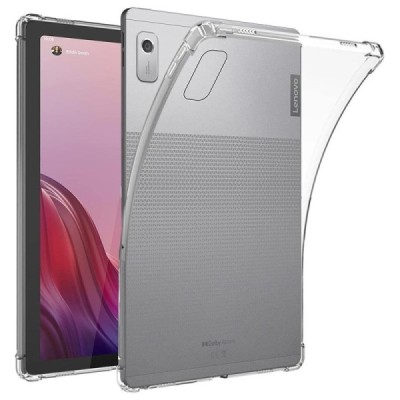 Lenovo Tab M9 9" усиленная защита, прозрачный чехол из твердого силикона и TPU - задняя часть | Vacins.lv
