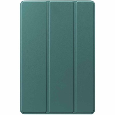 Samsung Galaxy Tab S10+, S9+, S9 FE+ зеленый кожаный чехол-книжка (складной) | Priedai.lt