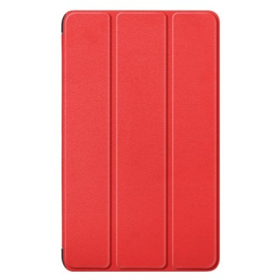 Samsung Galaxy Tab A11 / A9 красный кожаный чехол-книжка (складной) | Vacins.lv
