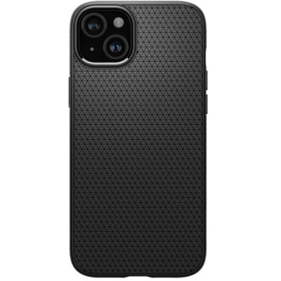 „Spigen“ Liquid Air Apple iPhone 15 чёрный твердый силиконовый чехол | Vacins.lv