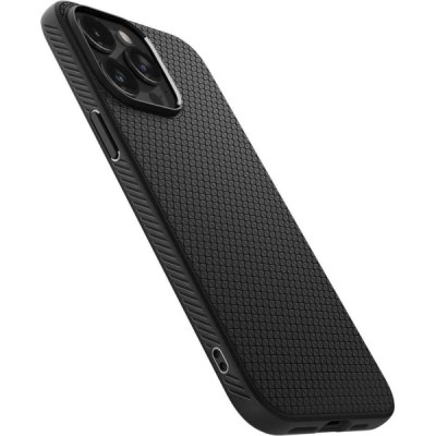 „Spigen“ Liquid Air Apple iPhone 15 Pro чёрный твердый силиконовый чехол | Vacins.lv