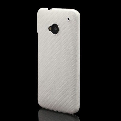 Balts akmeņogļu HTC One M7 apvalks / Vacins.lv