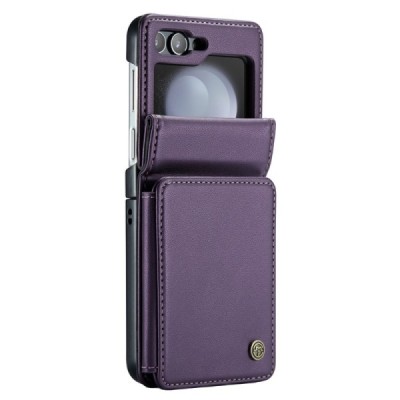 Samsung Galaxy Flip5 5G (SM-F731B) „CaseMe“ Wallet violets plastika apvalks | vacins.lv