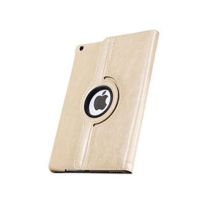 Apple iPad Air solīds atvēramais balts ādas futrālis (360°) - statīvs / Vacins.lv