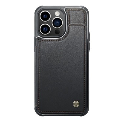 Apple iPhone 15 Pro „CaseMe“ Wallet melns plastika apvalks | vacins.lv