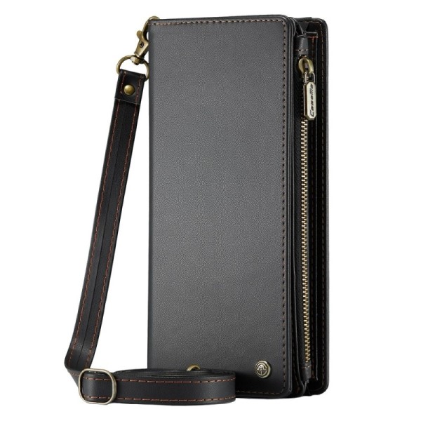 „CaseMe“ Crossbody vertikālais atvērams ieliktņis - melns (XXL izmērs)