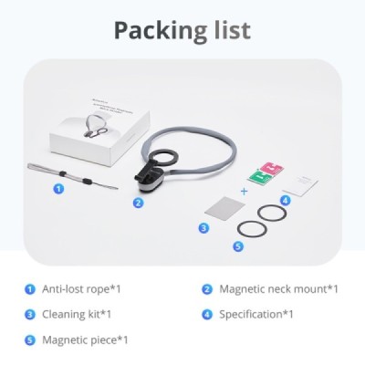 „Amorus“ Magnetic pelēks telefona turētājs (uz kakla) | Vacins.lv