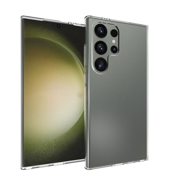 Твердый силиконовый чехол (TPU) - прозрачный (Galaxy S24 Ultra)