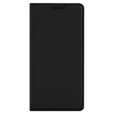 Samsung Galaxy S24 (SM-S921) „Dux Ducis“ Skin sērijas melns ādas atvērams maciņš | Vacins.lv