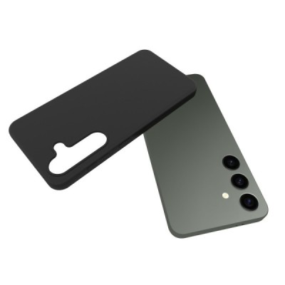 Твердый силиконовый чехол (TPU) для Samsung Galaxy S24 (SM-S921),чёрного цвета | Vacins.lv