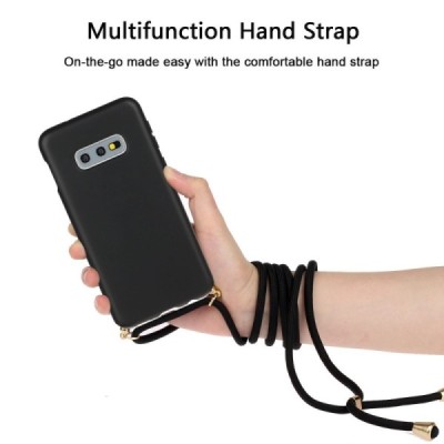 Samsung Galaxy S10e (G970) Strap твердый силиконовый чехол из TPU чёрного цвета | Vacins.lv