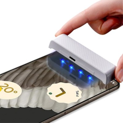 Google Pixel 7 Pro „Mocolo“ UV Light Irradiation усиленная защита прозрачное защитное стекло с полным покрытием | Vacins.lv