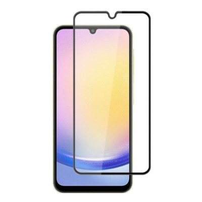 Samsung Galaxy A25 (SM-A256) „Mocolo“ 2.5D Tempered Glass melns ekrāna aizsargstikls | Vacins.lv
