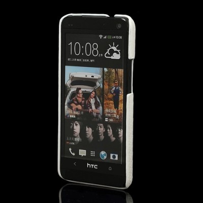 Balts akmeņogļu HTC One M7 apvalks / Vacins.lv