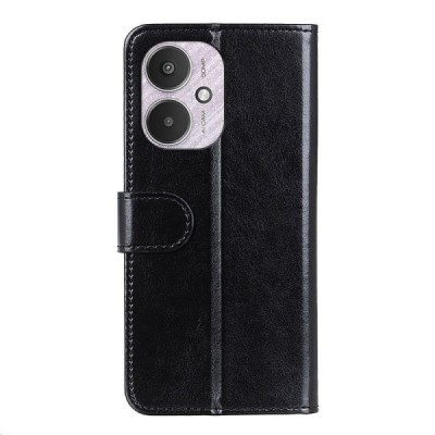 Xiaomi Redmi 13C (Poco C65) открываемый черный кожаный чехол - книжка | Vacins.lv