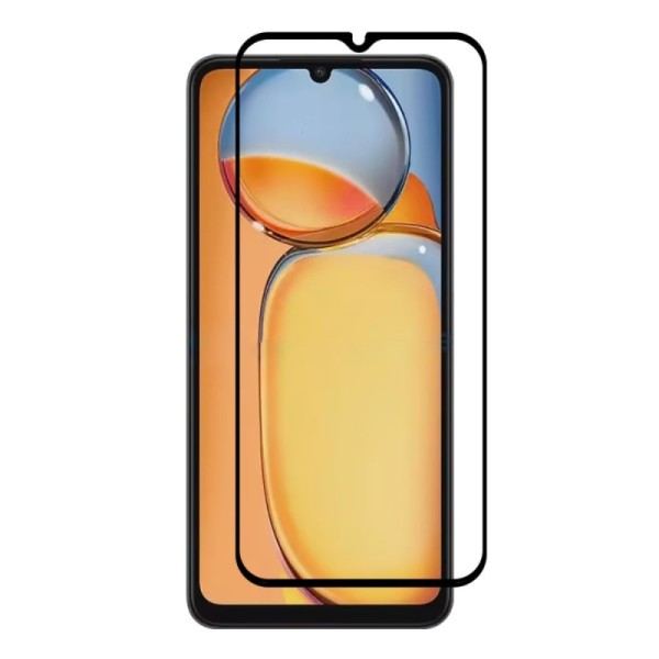 „Rurihai“ Tempered Glass полностью закрывающееся защитное стекло 2.5D - чёрный (Redmi 13C / Poco C65)