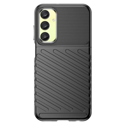 Samsung Galaxy A25 (SM-A256) твердый силиконовый чехол из TPU чёрного цвета | Vacins.lv