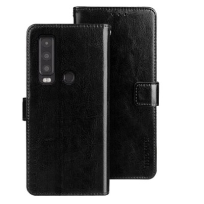 „IDEWEI“ Cat S75 черный кожаный чехол-книжка | Vacins.lv