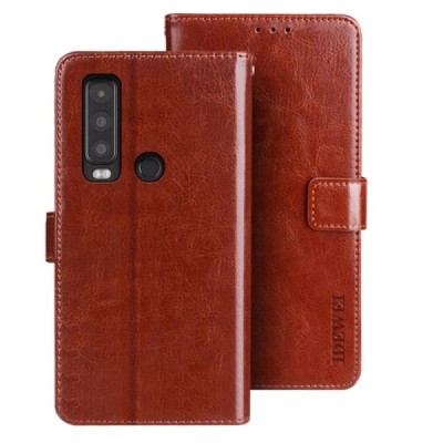 „IDEWEI“ Cat S75 коричневый кожаный чехол-книжка | Vacins.lv