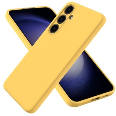 Samsung Galaxy S24+ (SM-S926) Shell (TPU) твердый силиконовый чехол - жёлтый | Vacins.lv