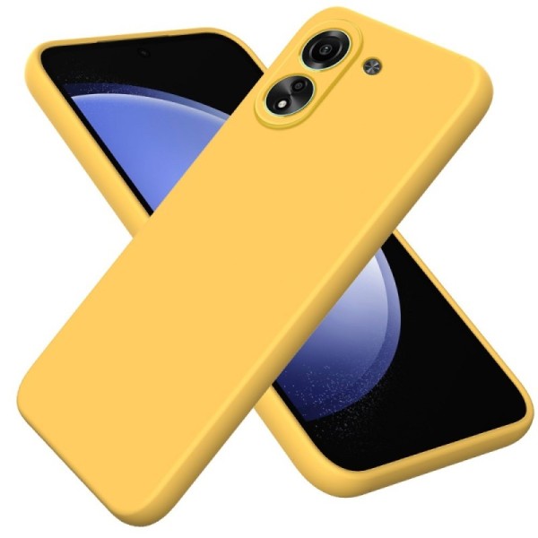 Твердый силиконовый чехол (TPU) „Shell“ - жёлтый (Redmi 13C / Poco C65)