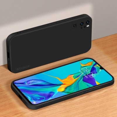 Huawei P30 Pro „Pinwuyo“ cieta silikona (TPU) melns apvalks | vacins.lv