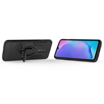 „Kickstand“ OnePlus 7 усиленная защита – черный, чехол – вставка | Vacins.lv