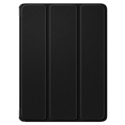 OnePlus Pad Go (Oppo Pad Air 2) чёрный кожаный чехол-книжка (складной) | Vacins.lv