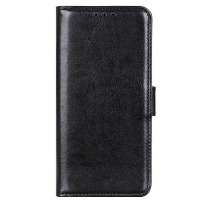 OnePlus 12 открываемый черный кожаный чехол - книжка | Vacins.lv