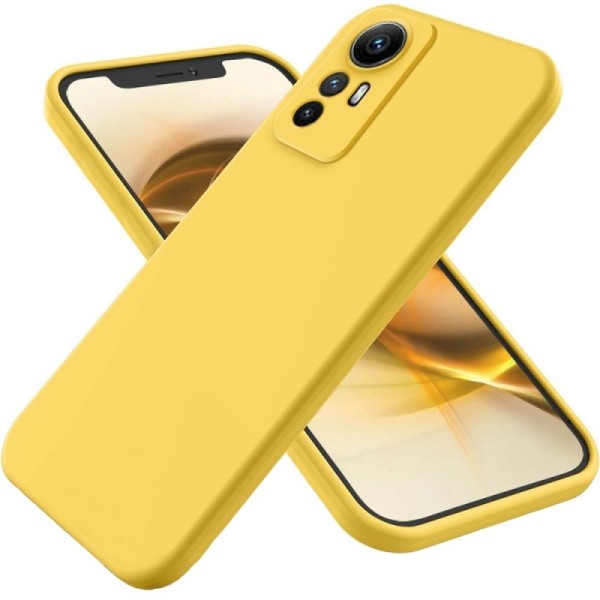Твердый силиконовый чехол (TPU) „Shell“ - жёлтый (Redmi Note 12S)