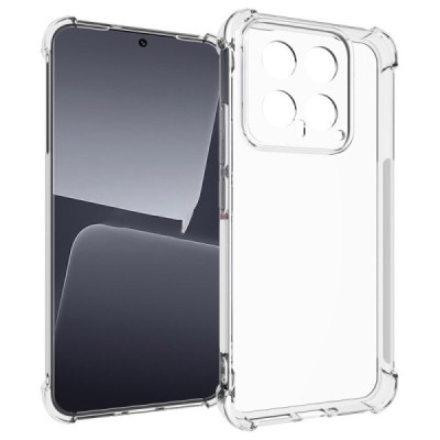Улучшенная защита Xiaomi 14 прозрачный чехол из твердого силикона (TPU) | Vacins.lv