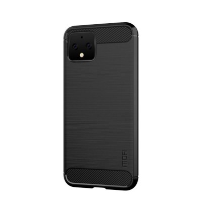 Google Pixel 4 „Mofi“ Carbon твердый силиконовый чехол (TPU) - черный | Vacins.lv