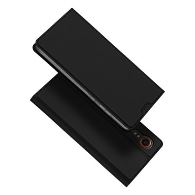 „Dux Ducis“ Skin серии Samsung Galaxy Xcover 7 (G556B) чёрный кожаный чехол-книжка | Vacins.lv