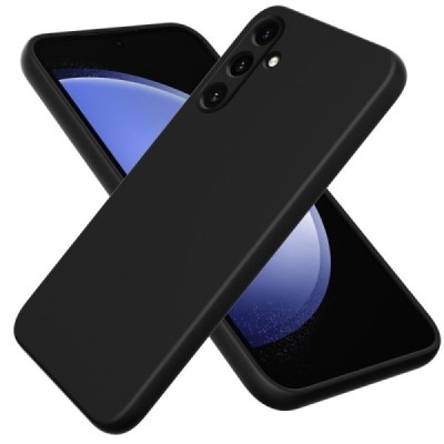 Samsung Galaxy A55 5G (SM-A556E) Shell cieta silikona (TPU) apvalks - melns | vacins.lv