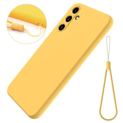 Samsung Galaxy A35 5G (SM-A356E) Shell (TPU) твердый силиконовый чехол - жёлтый | Vacins.lv