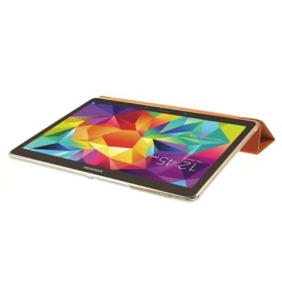 Samsung Galaxy Tab S 10.5 plāns atvēramais oranžs futrālis / Vacins.lv
