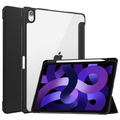 „Deluxe“ atvēramais maciņš - melns (iPad Air 11 2026 / iPad Air 11 2025 / iPad Air 11 2024)