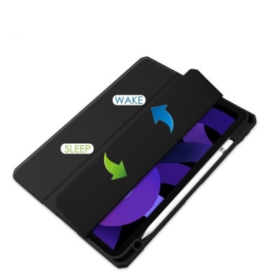 „Deluxe“ atvēramais maciņš - melns (iPad Air 11 2026 / iPad Air 11 2025 / iPad Air 11 2024)