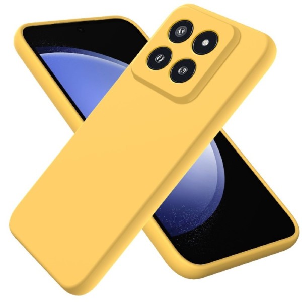 Твердый силиконовый чехол (TPU) „Shell“ - жёлтый (Xiaomi 14 Pro)